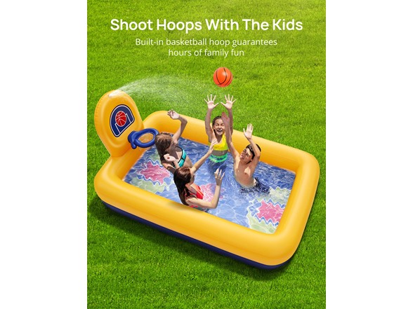 Evajoy Inflatable Kiddie Pool 90x55x3