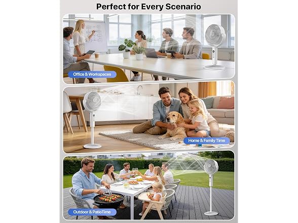 Aaoyun PFDX Rechargeable Pedestal Fan with Remote Light