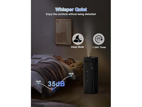 Zeova 13L Warm & Cool Mist Humidifier Choose Color