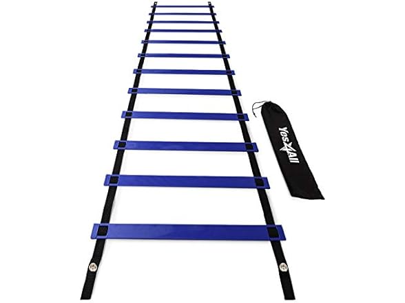 Yes4All Agility Ladder & 15 Lbs Slam Ball - Speed Training Equipment Set