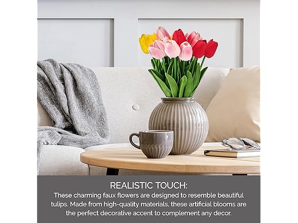 Mikasa Faux Tulips Artificial Flowers - Gallery 5