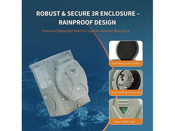 enSkate 50A Generator Inlet Box SS2