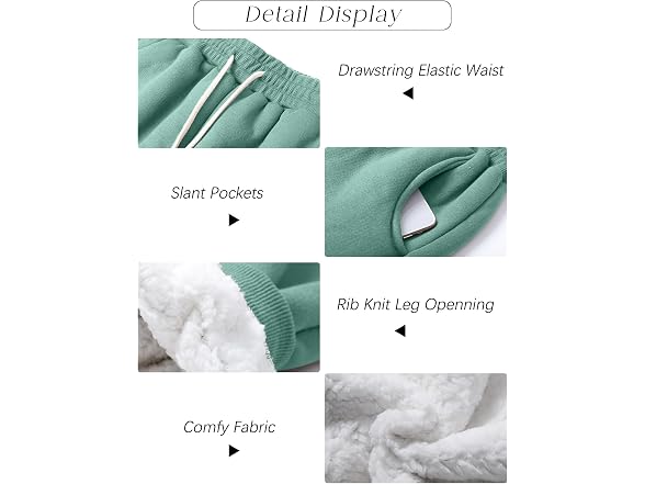 Pehmea Girls (M) Sherpa Lined Sweatpants Winter