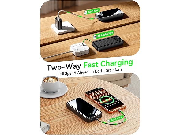 YILANS Portable Charger with Built-in Cable