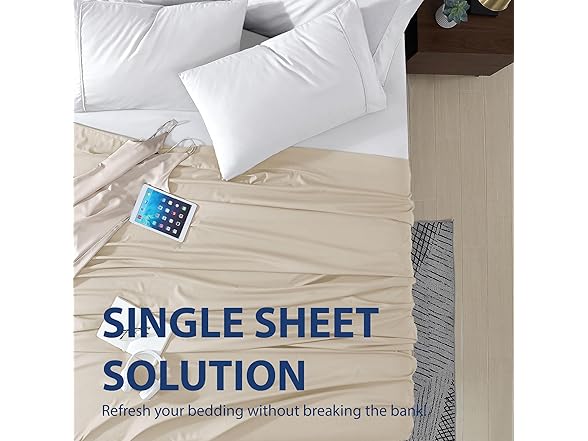 Cathay Home Hotel Microfiber Flat Sheet Twin