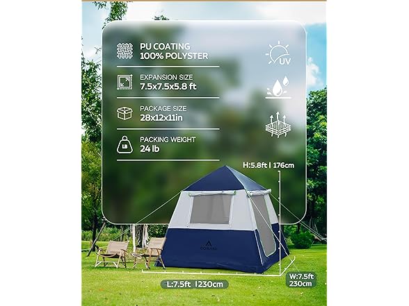 Corani 14.1'x6.5'x9' Inflatable Tent - Blue