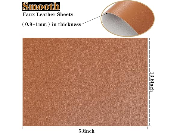 CDY Smooth Faux Leather Roll: