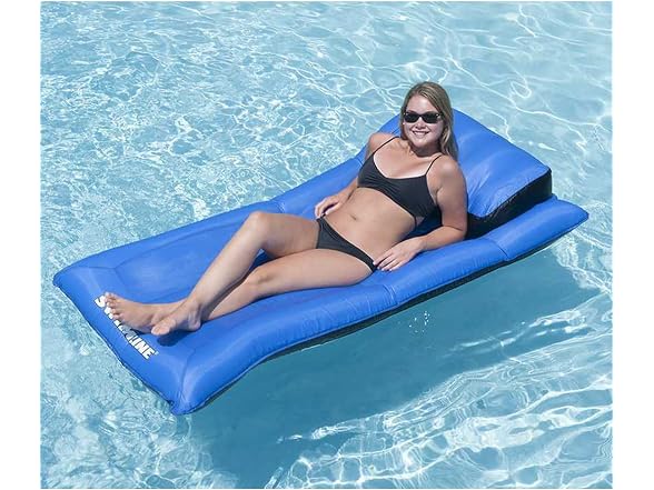 Fabric Covered Pool Float Mattress Lounger - Gallery 9