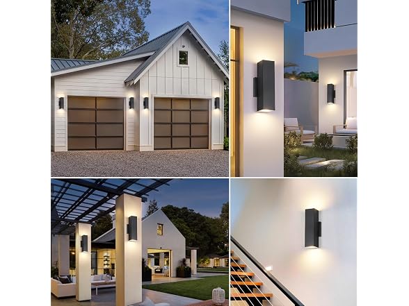 BesLowe 2-Pack Outdoor Wall Lights - Gallery 6