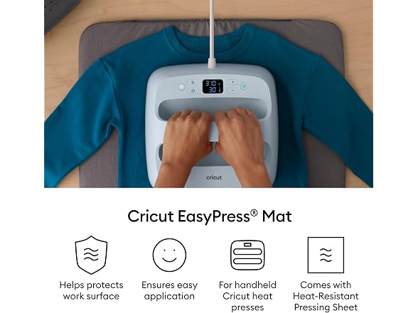 Cricut EasyPress Mat + Heat-Resistant Pressing Sheet