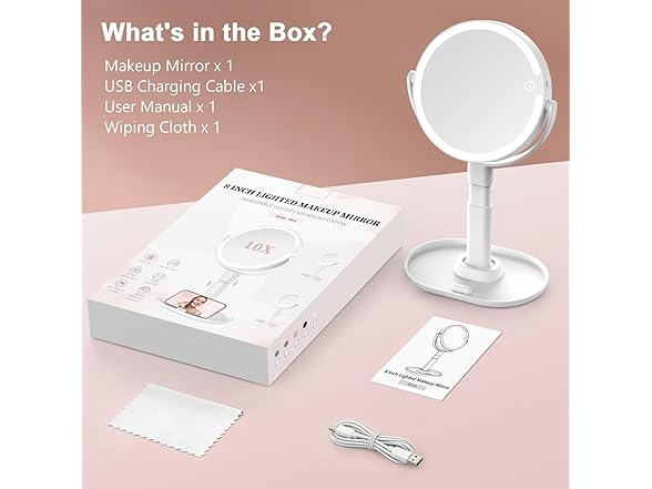 GONOBLE Lighted Makeup Mirror