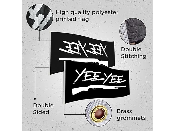 Yee Yee 3'x'5' Shotgun Flag