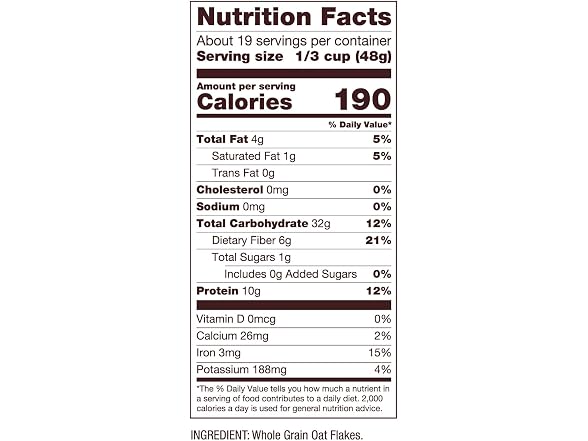 Bob's Red Mill High Protein Oats, 32oz (4 Pack)