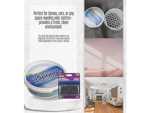 GROVE 2x Bad Air Sponge Air Odor Absorbent Bun