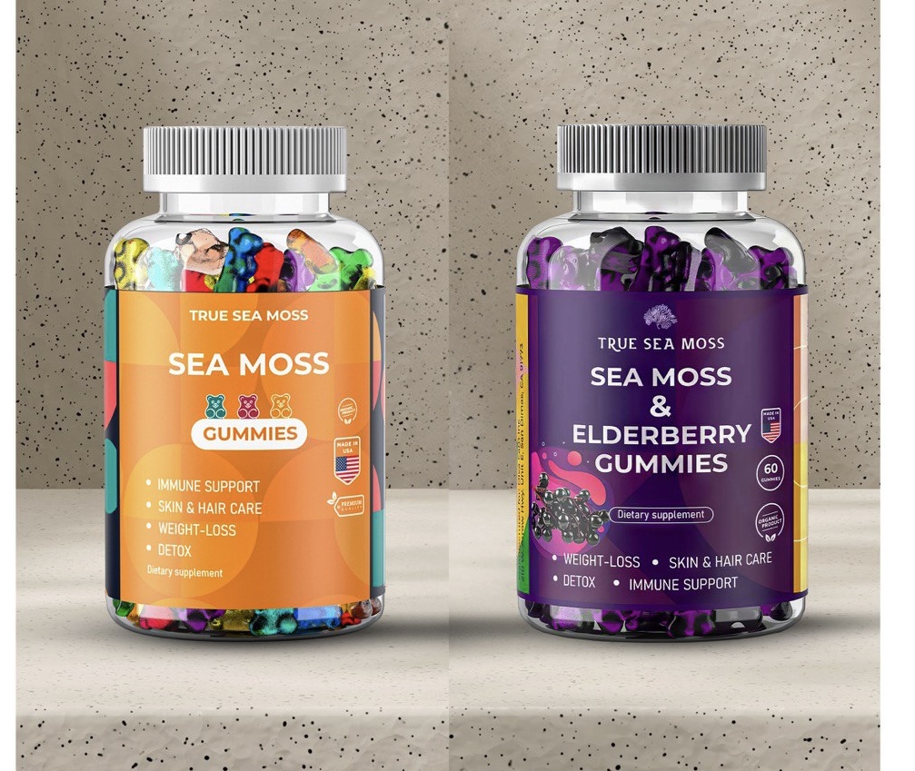 2pk TrueSeaMoss Sea Moss/Elderberry Gummies Combo - Gallery 6