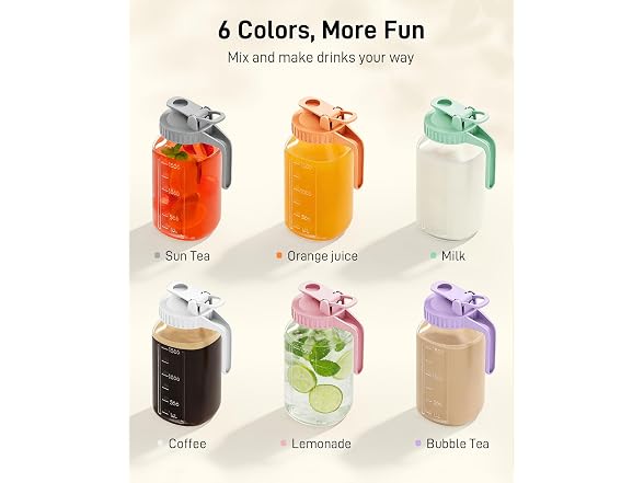 OneDream 64oz Glass Pitcher for Sun Tea