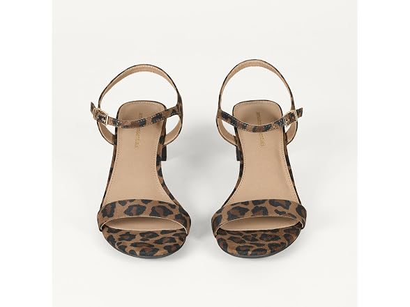 Amazon Essentials Women Sandals Leopard Faux Suede