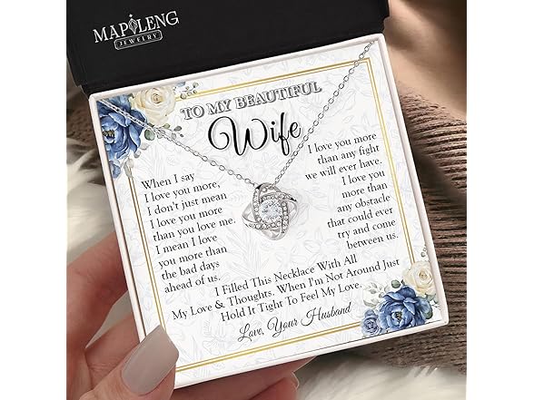 To My Wife Love Knot Necklace