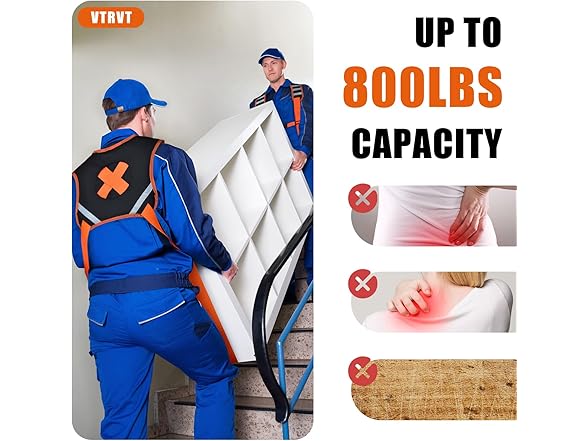 Moving and Lifting Straps with Padded Vest