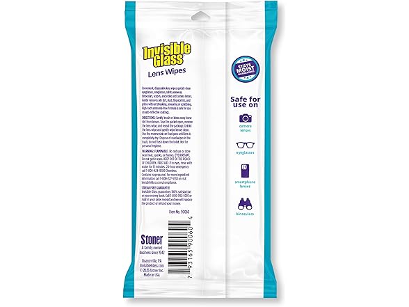 Invisible Glass Invisible Glass Lens Cleaning Wipe