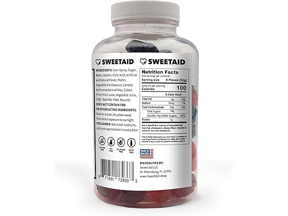 Sweet Aid Jar w/Gummies Gift