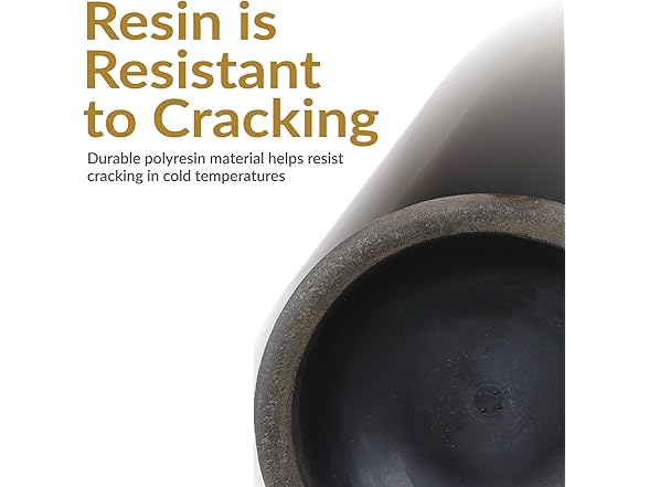 Sunnydaze Percival 20.75" Shallow Outdoor Planter Bowl Set of 2