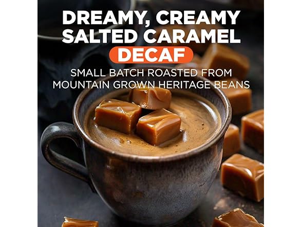 18CT Maud's Decaf Salted Caramel Flavored Coffee Pods