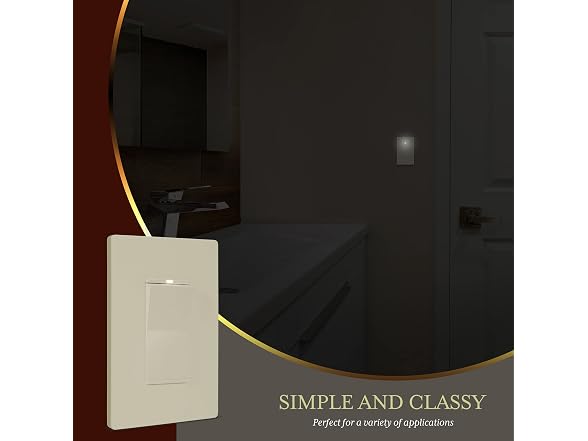 ENERLITES Reve Collection Lighted Decorator Switch