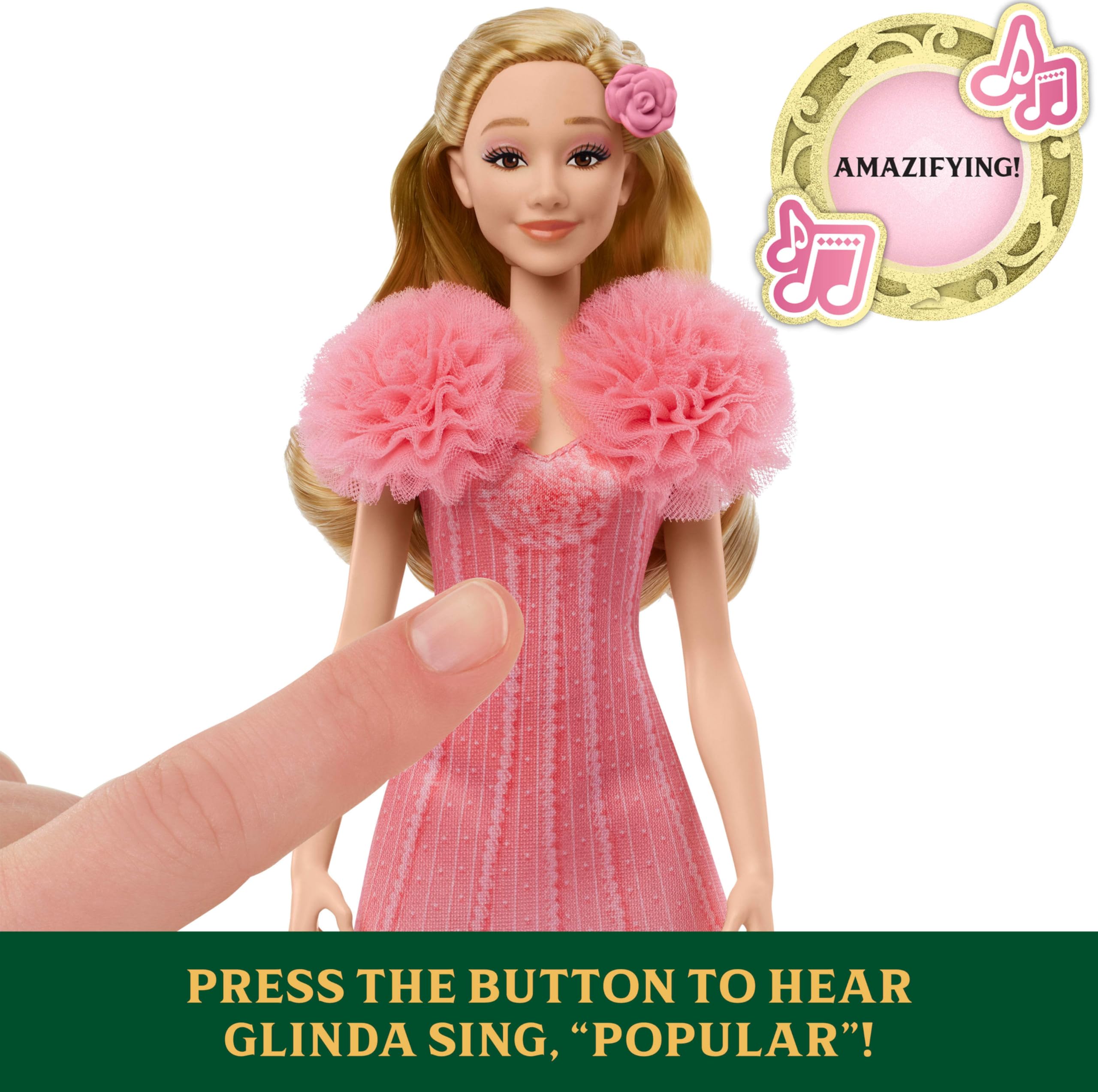 Mattel Wicked Singing Glinda Fashion Doll - Gallery 4