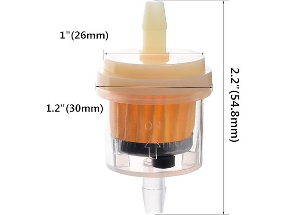 1/4 Gas Fuel Line Kit Filters Clamps