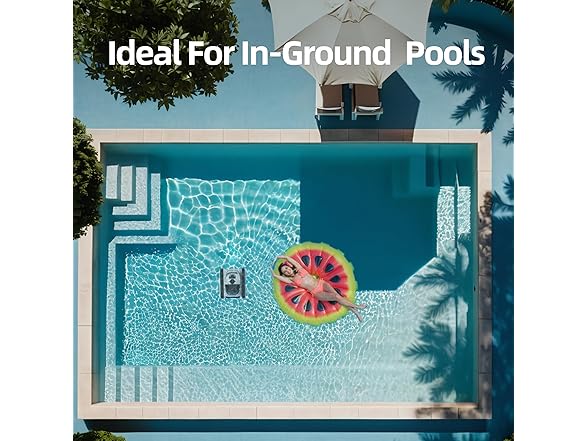 Zyerch Pool Vacuum for Inground Pools, Cordless