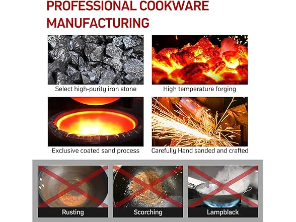 Carbon Steel Wok W/Cover 