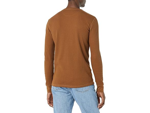 Amazon Essentials Men Slim-fit Long-Sleeve Waffle Henley