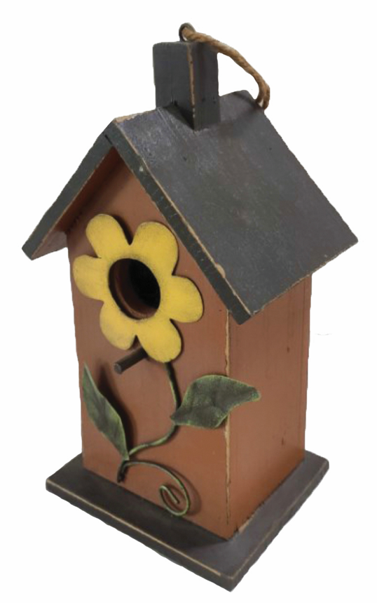 9.5" Sunflower Bird House - Gallery 2