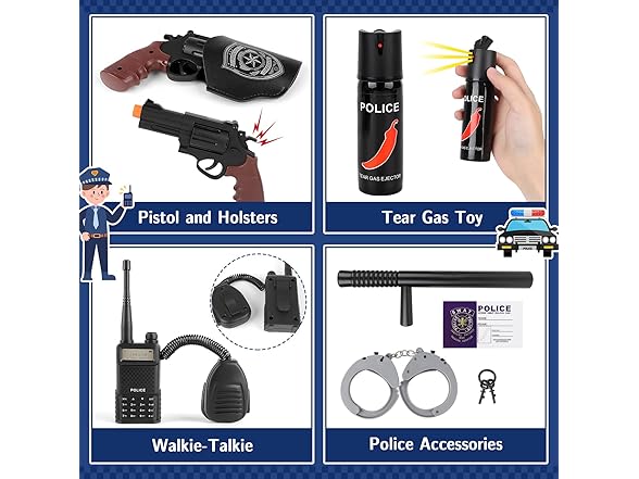Kids Police Officer Halloween Costume