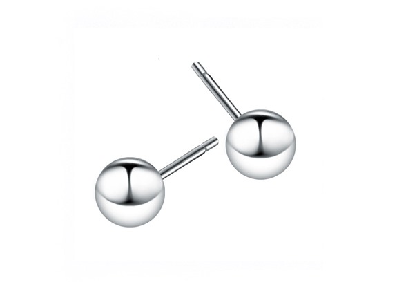 Sterling Silver Ball Stud Earrings
