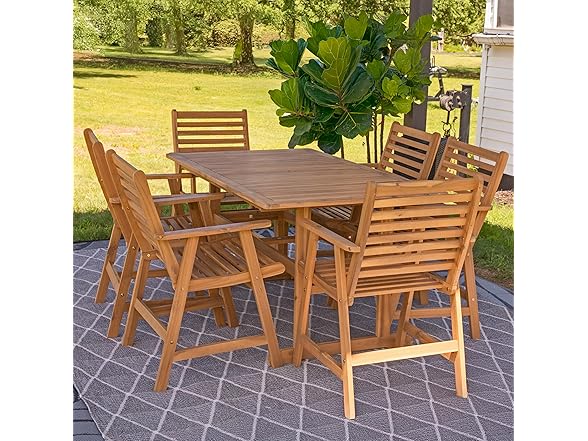 Sunnydaze Decor BOD-6251 Hatteras Acacia Table Brown