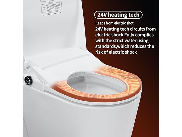 KAPOGO Bidet Toilet Seat Heated Bidet With Dryer