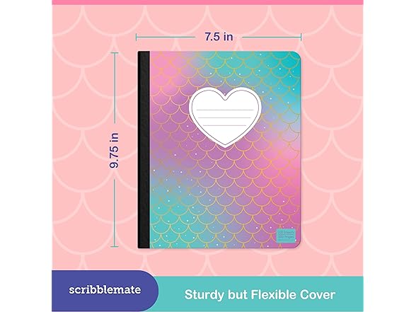 ScribbleMate Cute Composition Notebook