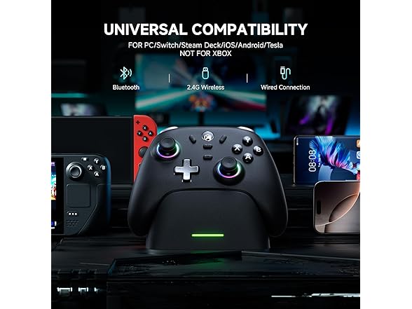 ECHTPower PC Gaming Controller | w/Charging Dock