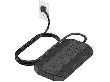 $19.99, Was $29.99, 33% Off! TESSAN 4,000J SP Power Strip (22 Outlets, 4 USB) dealfomo