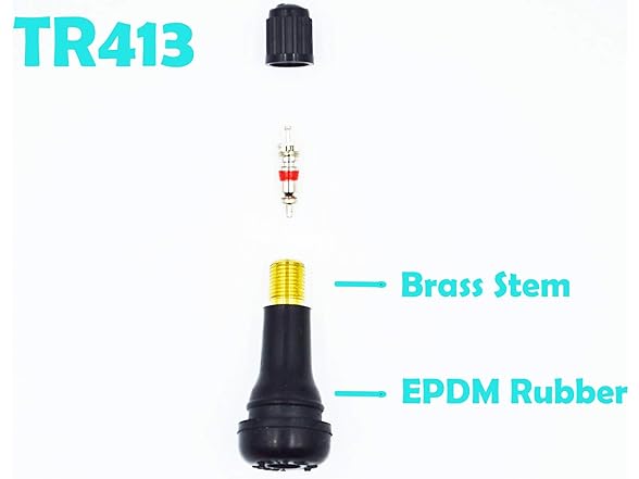 Premium TR413 Rubber Snap-in Valve Stem (100 pcs/ bag)