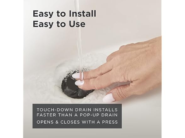 Gerber 1-1/4 in. Touch-Down Bathroom Sink Drain Black