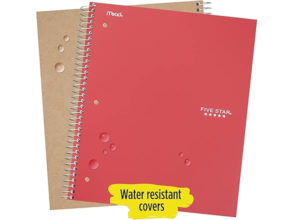 Five Star Five Star Spiral Notebook, 3 Subject, Co