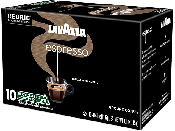 Lavazza Espresso K-Cups, 60ct