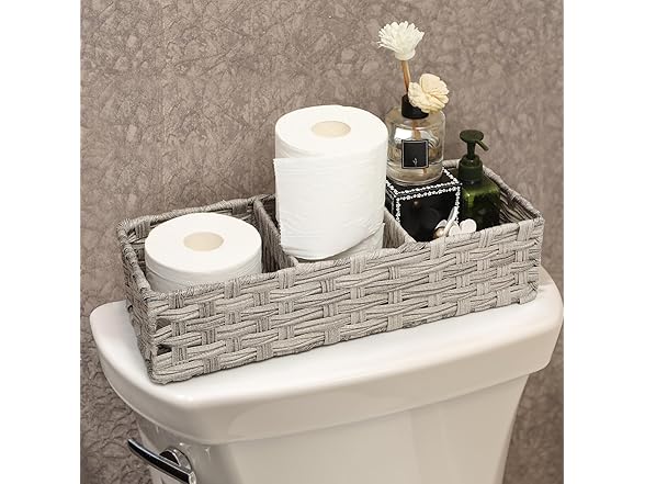 AOZITA Toilet Tank Topper Paper Basket