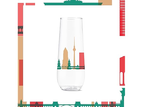 TOSSWARE 9oz Europe Plastic Flute 6Pk