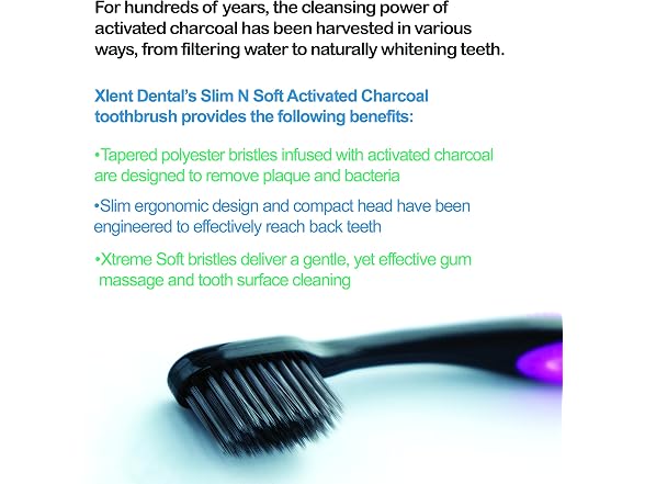 Xlent SMYL Activated Charcoal Toothbrush – Ultra