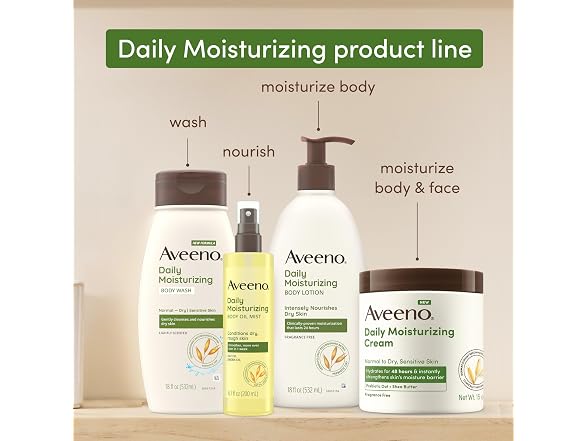 Aveeno Daily Moisturizing Body Wash 12oz 3 Pack