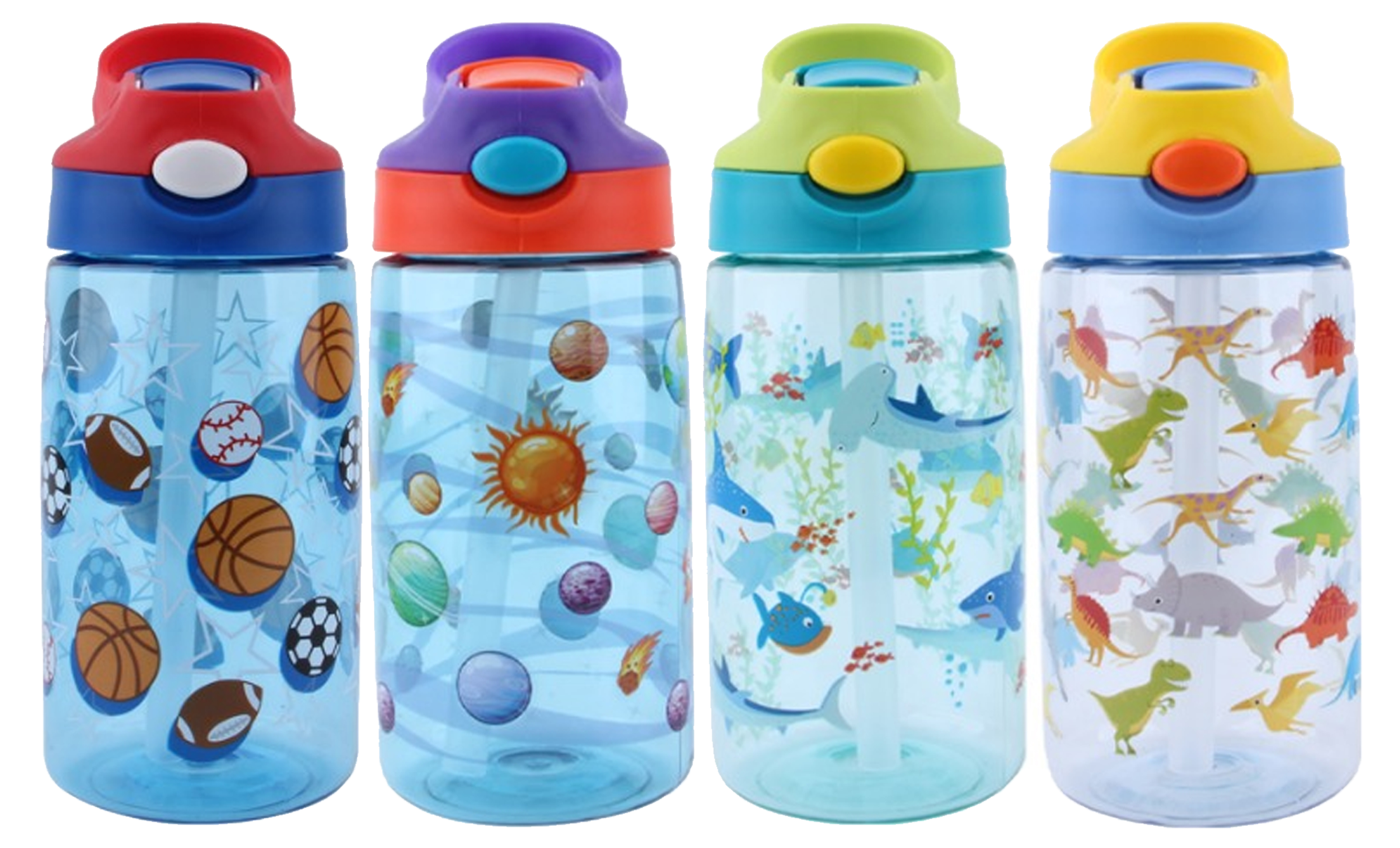 Kids Multi-Pack Water Bottles with Straw - Gallery 4